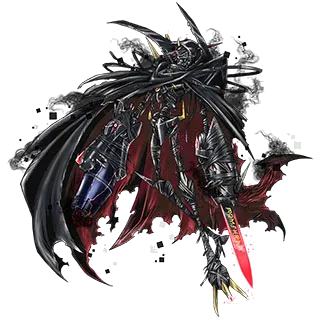 Omnimon Zwart Defeat